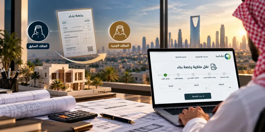 نقل ملكية رخصة البناء في السعودية